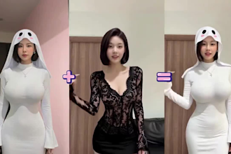 turn your photo into a viral ai cinematic video face swap and outfit change
