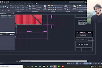 do 2d architectural floor plan with detail drawing in auto cad