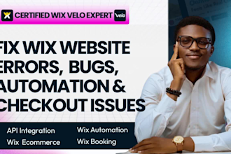 wix automation fix wix website bugs wix velo code wix booking ecommerce crm