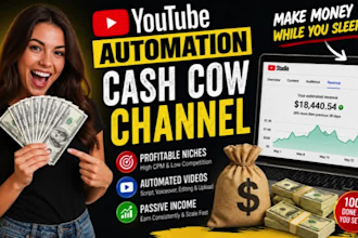 create and manage profitable youtube automation cash cow channels
