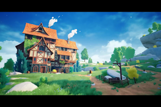 create stylized environment concept art, fantasy background