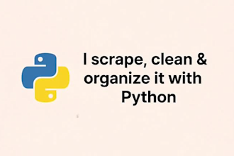 do python web scraping, data cleaning and analysis
