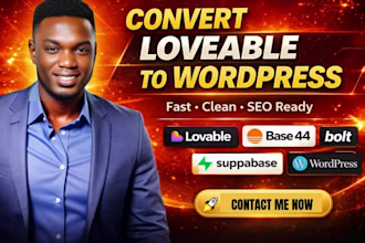 convert lovable ai to wordpress clone lovable ai or migrate loveable app base44