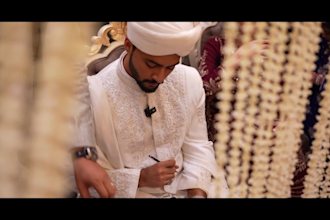 create a cinematic wedding video with emotional stroytelling