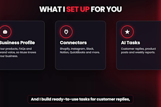 set up meta muse ai agent, muse connectors and ai automation for local business