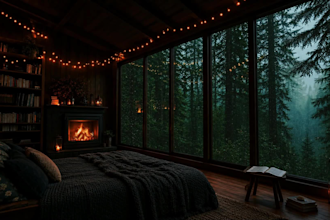 create cozy rain ambience videos for youtube