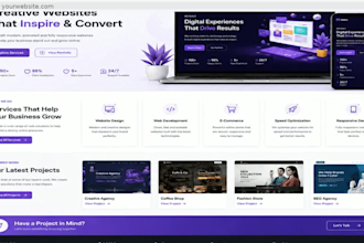 design and develop a responsive custom coded website