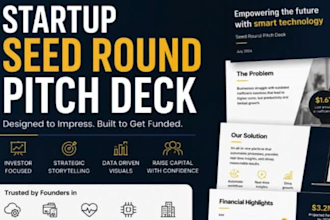 design a startup seed round pitch deck for investors and vcs