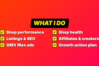 audit your tiktok shop and give a growth plan to boost sales