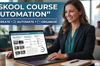 be your skool community manager, skool course automation, skool course creation