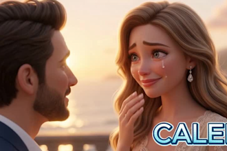 3d ai proposal video 3d pixar style romantic storytelling ai 3d cartoon video