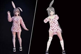 custom 3d character, vrchat avatars and vtubing models