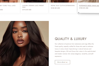 hair extension website hair extension shopify store , wig, beauty store