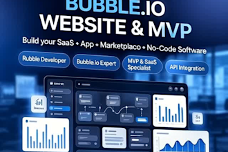 build website bubble io developer bubble mvp bubble saas bubble app bubbleio