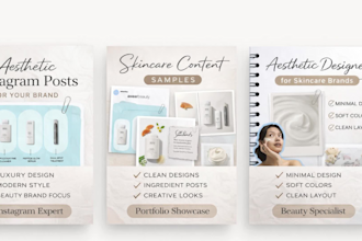design luxury aesthetic posts for your brand