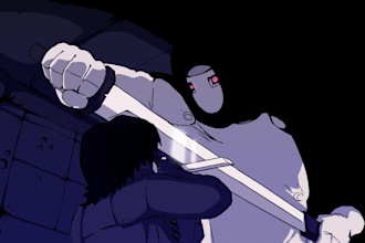 create dynamic anime style 2d fight animation