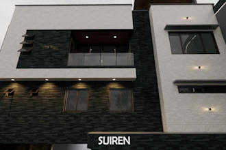 create realistic exterior 3d render