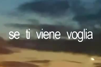 write and record the lyrics of your italian song