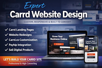 design carrd website landing page, redesign card website carrd co payhip