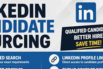 source qualified linkedin candidates for your recruitment needs