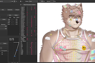 design and rig live2d vtuber model 3d rigging for vtuber studio vrchat, vbridger