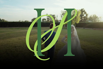 design an elegant wedding monogram logo for your initials