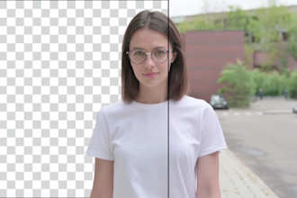 do professional rotoscoping, green screen removal
