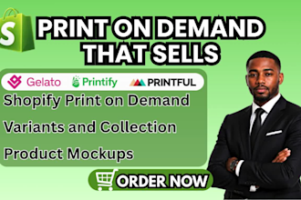 setup shopify pod store with printify, printful, gelato for your shopify store