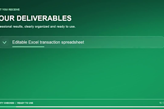 convert pdf to excel or csv, bank statements and invoices in 24 hours