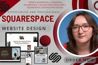 update squarespace website, redesign squarespace, build website development, SEO