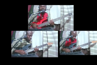 record african gospel solo guitar and bass for your  song
