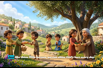 create animated ai bible story videos for christian kids and bible illustration
