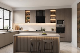 do 3d interior design of kitchen, bath, living room, and 3d visualization
