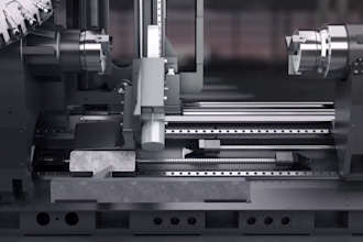 create 3d cnc machine animation, machine process, industrial manufacturing video