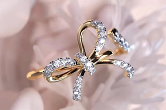make 3d jewelry animation,cad diamond ring,hair pin,product video,stl pendant