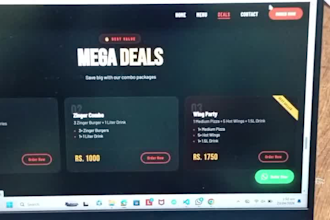 build a modern responsive website frontend
