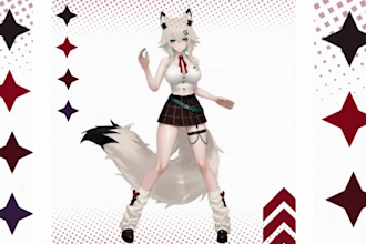 create anime 2d 3d avatar live 2d vtuber model vtuber rigging live2d vbridger