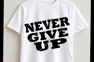 create unique typography and minimalist t shirt design