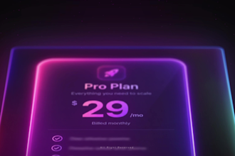 create saas product UI motion video