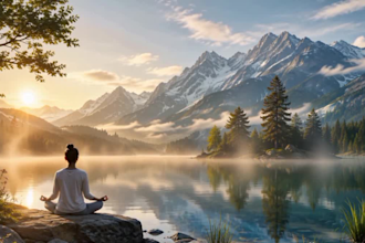 create relaxing meditation music video in 4k for youtube