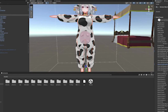 create custom vrchat outfit, clothing fit, booth conversion and avatar fashion