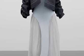 create 3d fashion design, modern animation, 3d rigging and render