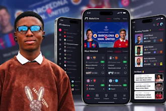 build fantasy football website, football app or sports platform with live scores