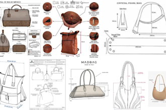 design your bag,tote, handbag, backpack, luggage, wallet, and make a tech pack