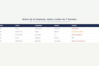análisis de datos, limpieza y dashboards