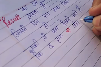 write neat assignments and study notes in beautiful handwriting
