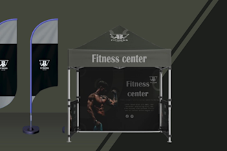 design professional canopy tent, table cover, father flag, banner