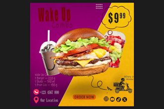 create animated food ads for social media