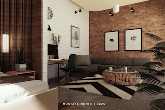 visualize interior spaces and render them