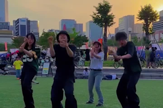create a tiktok dance video group dance, tik tok dance, dance video challenge